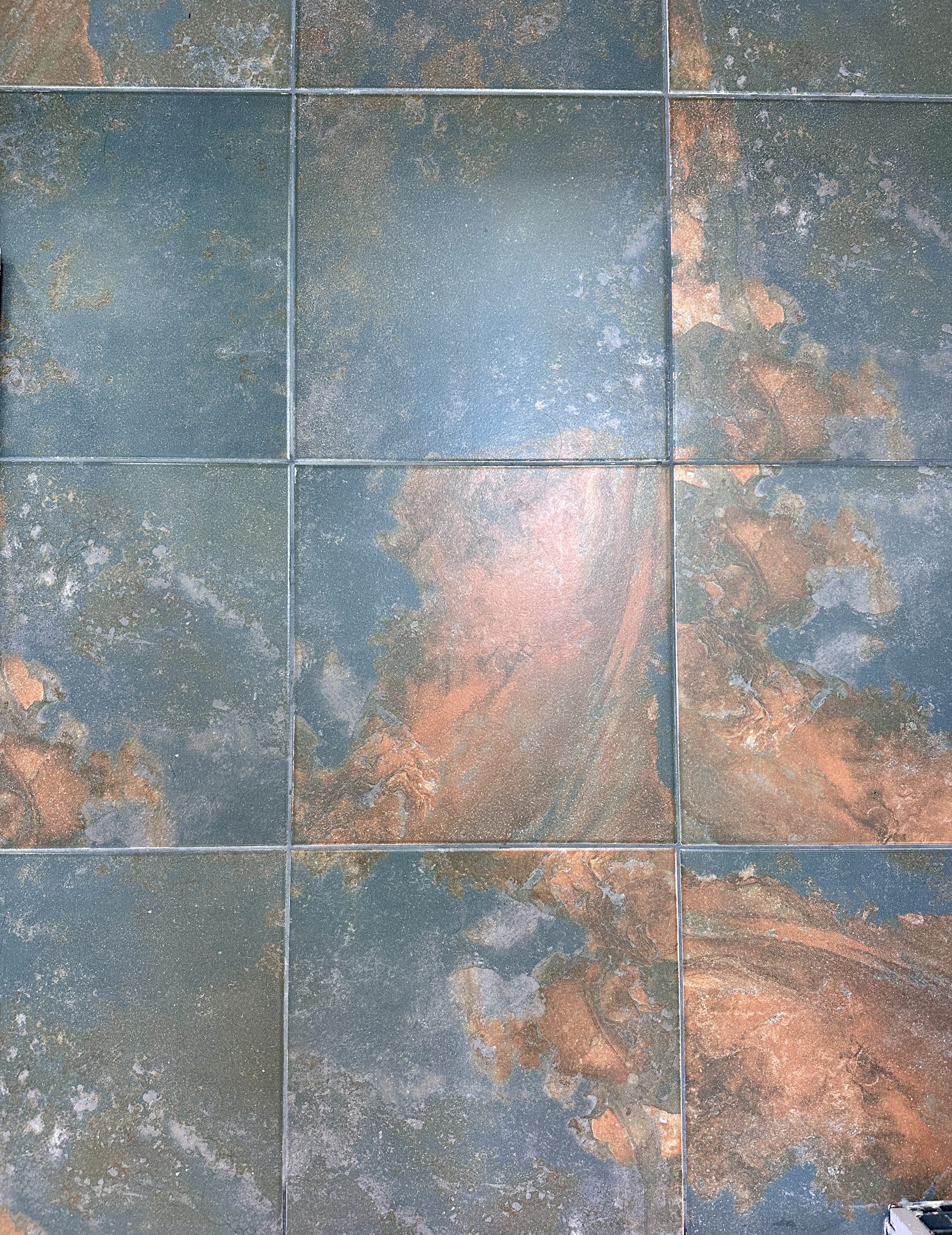 Dark slate floor tile